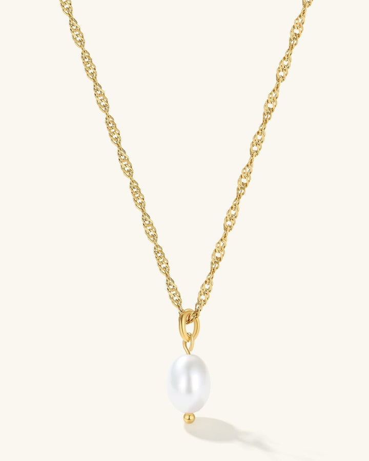 Drop Pearl Necklace