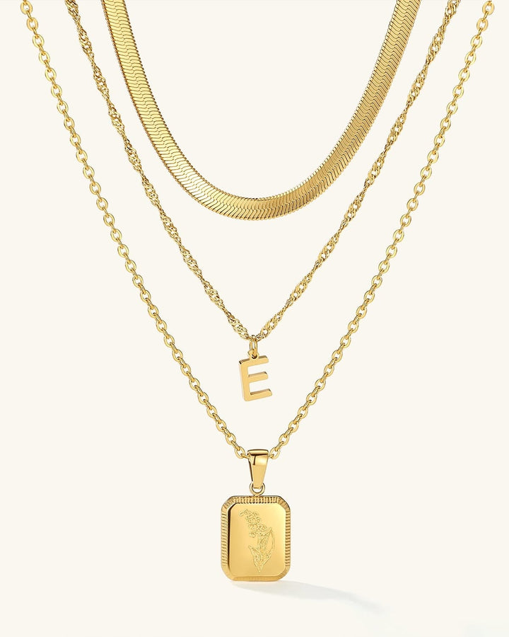 Layering Necklace Set 3Pcs