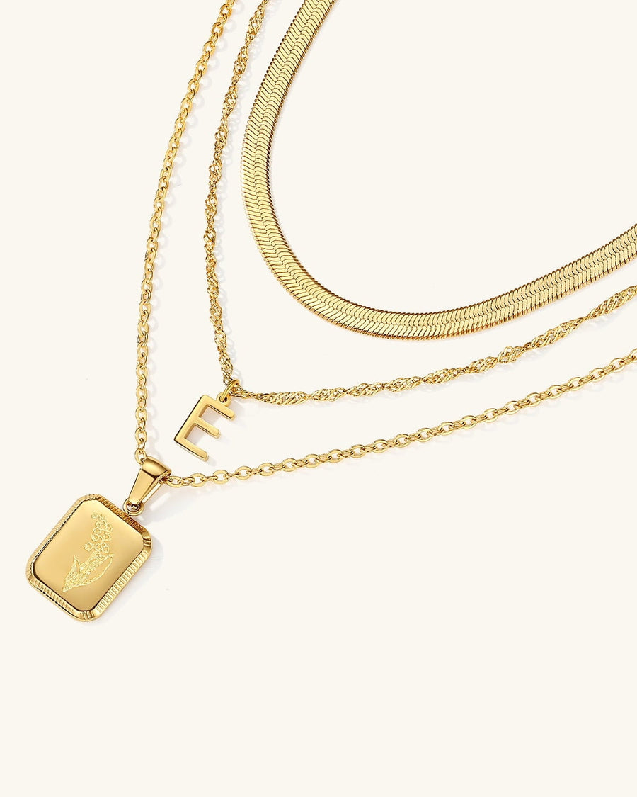 Layering Necklace Set 3Pcs