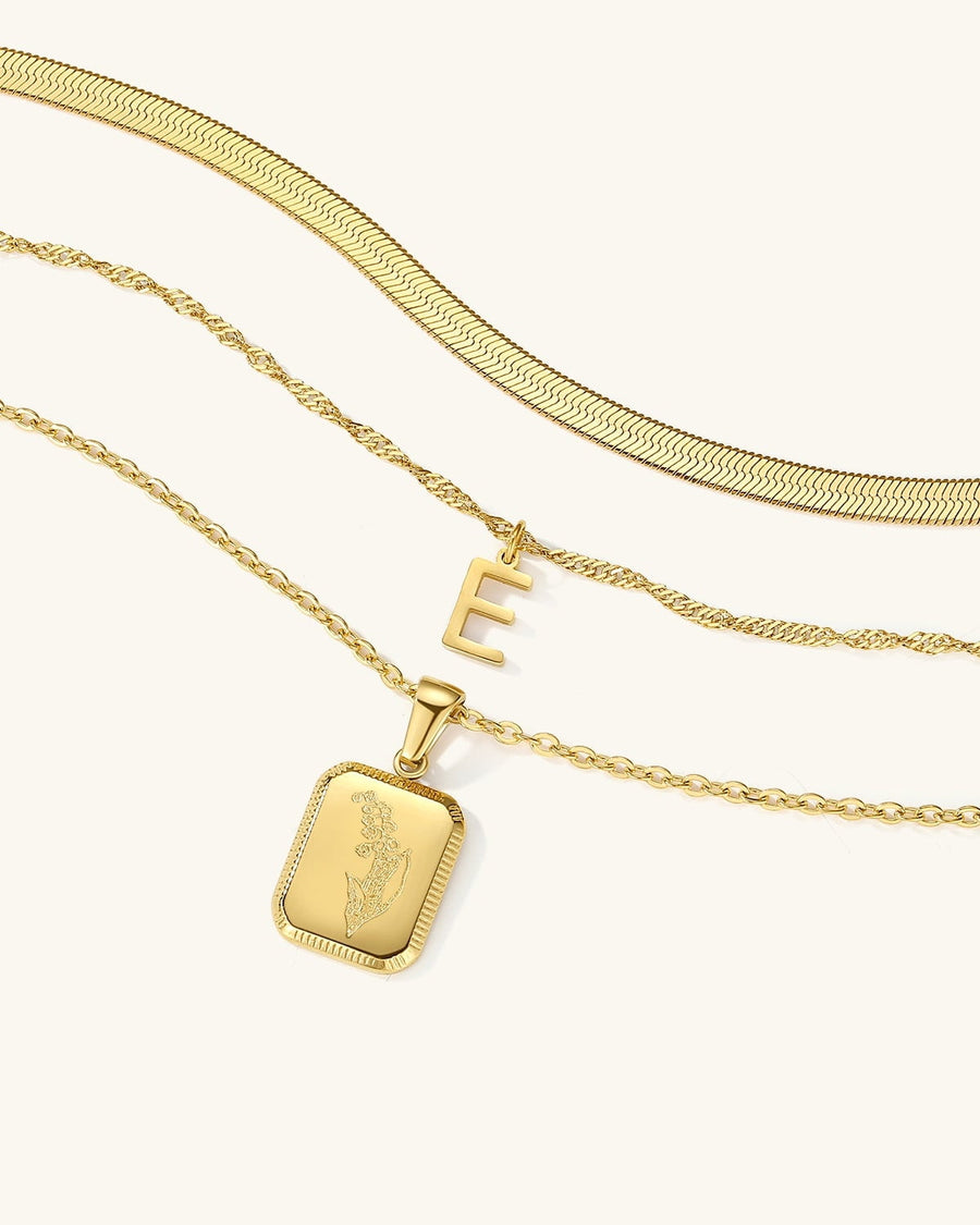 Layering Necklace Set 3Pcs