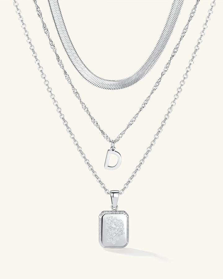 Layering Necklace Set 3Pcs