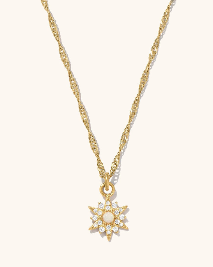 Opal Star Necklace