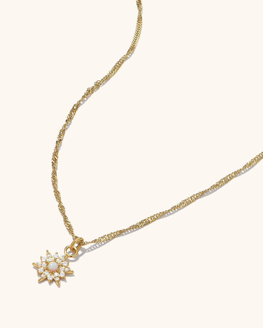 Opal Star Necklace
