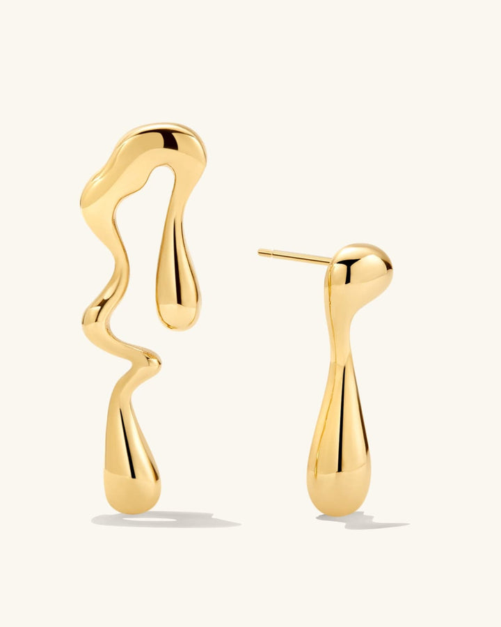 Melted Gold Earrings