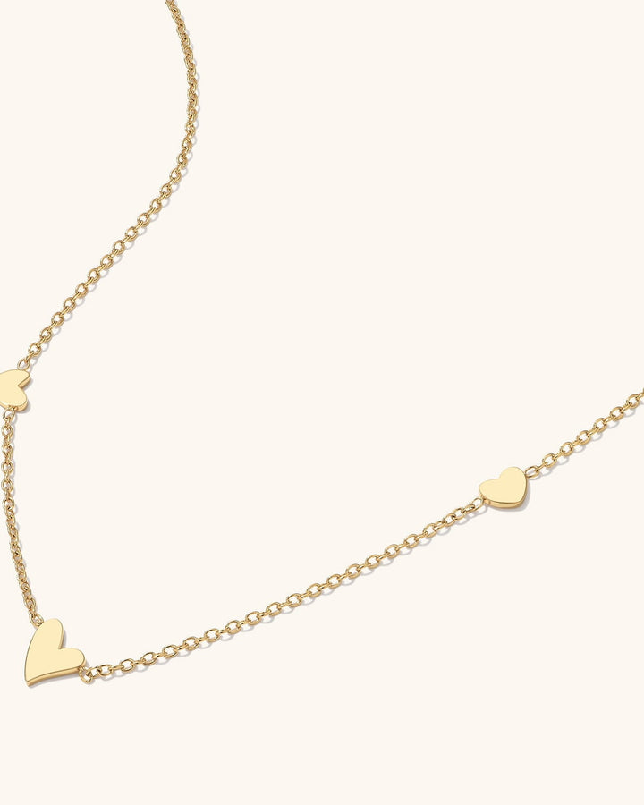 Multi  Heart Necklace model