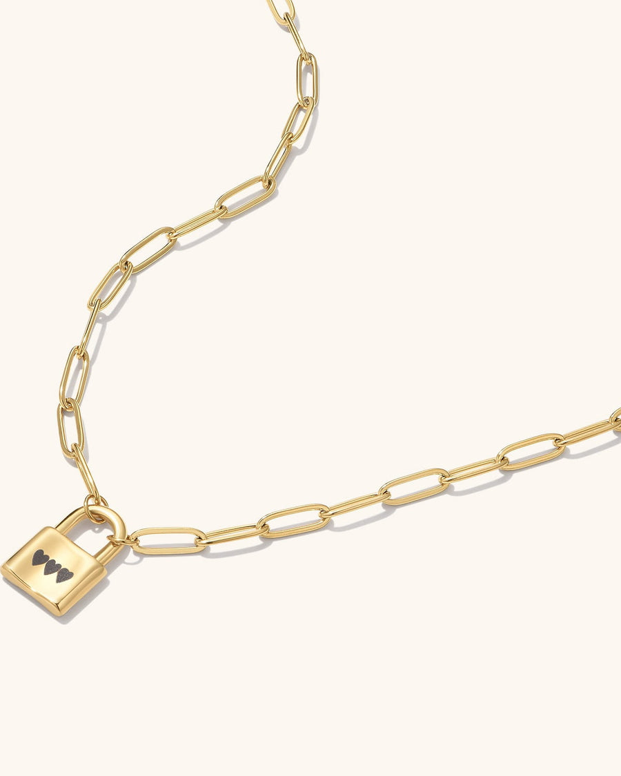 Engravable Padlock Necklace