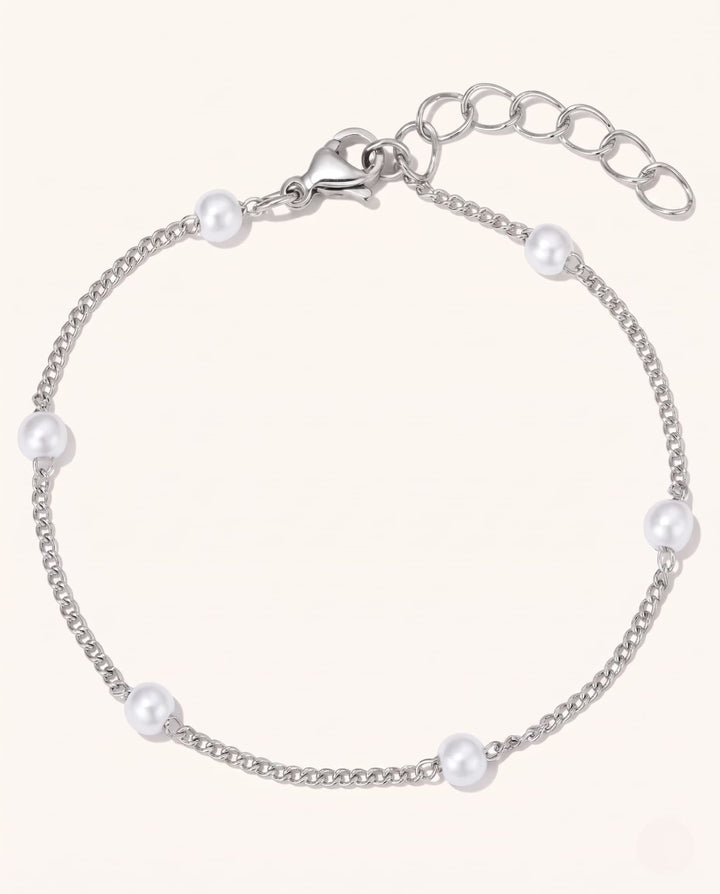 Satellite Pearl Chain Anklet