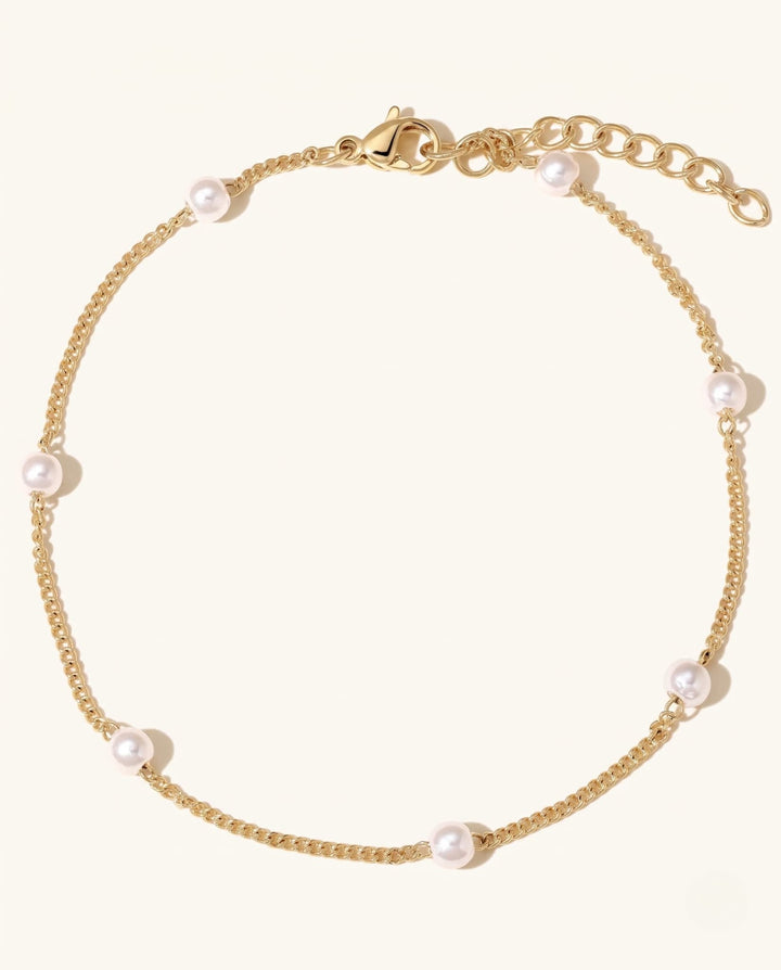 Satellite Pearl Anklet