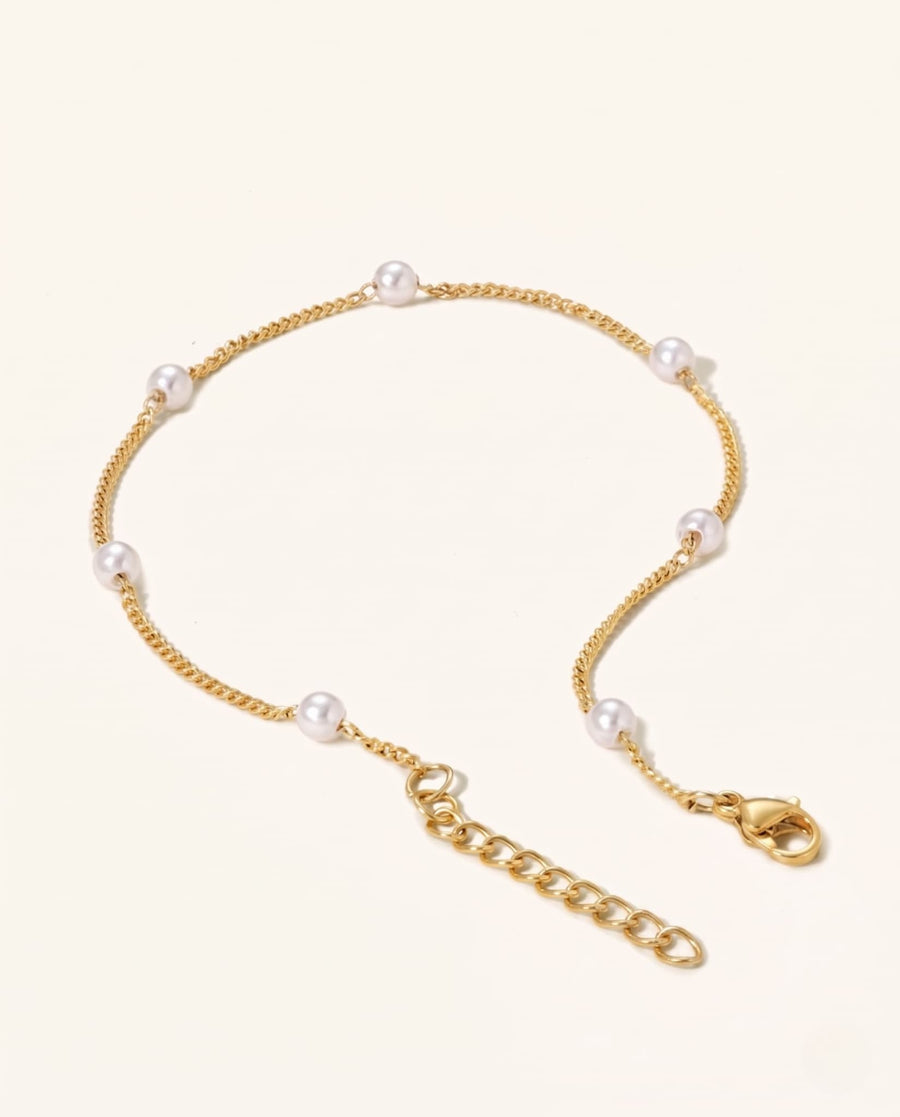 Satellite Pearl Anklet