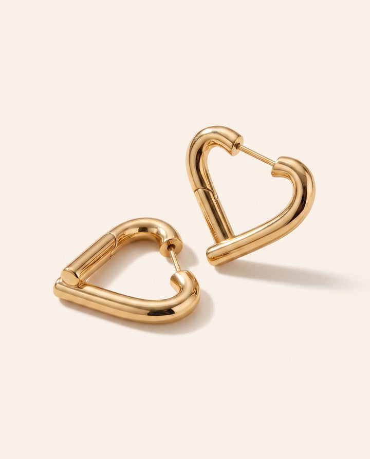 Heart Hoop Earrings
