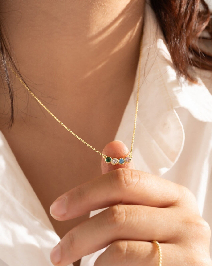 Family Birthstone Necklace