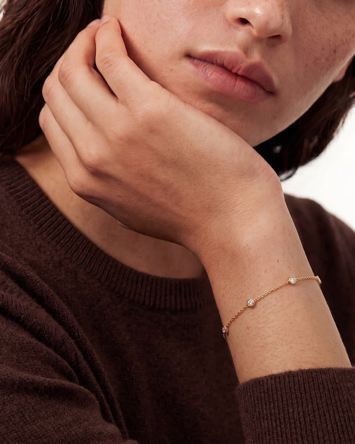 Birthstone Bezel Bracelet model