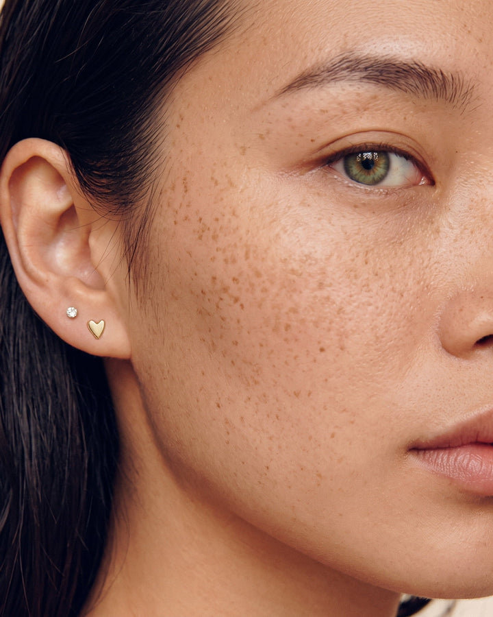 Classic Heart Studs model