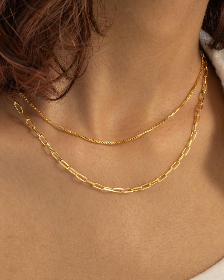 Paperclip Chain Necklace model