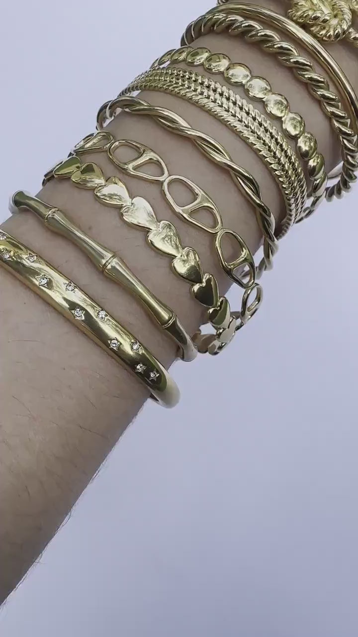 Gold Cuff Bracelets by Babeina