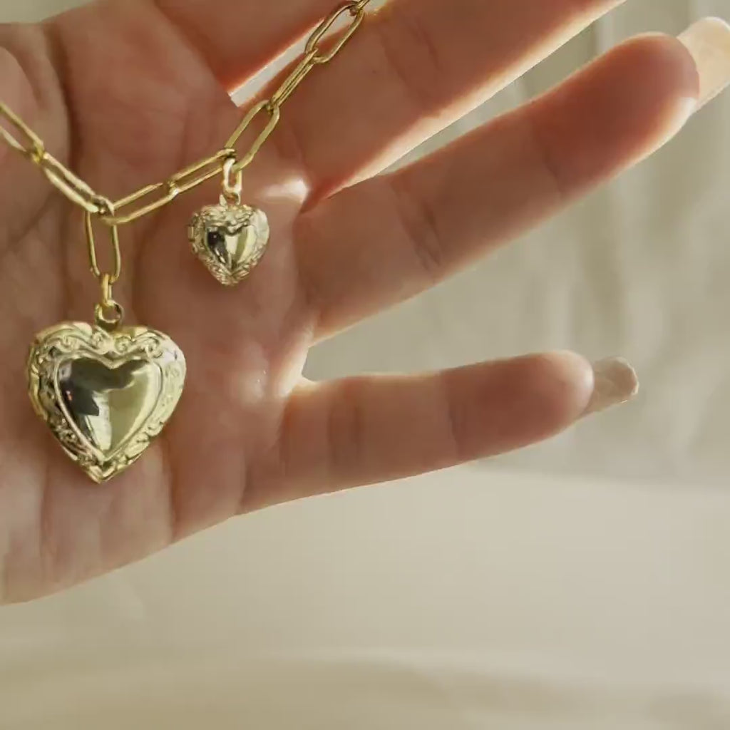 Locket Heart Necklace | Medaillon Hart Ketting – Regina Jewelry Shop