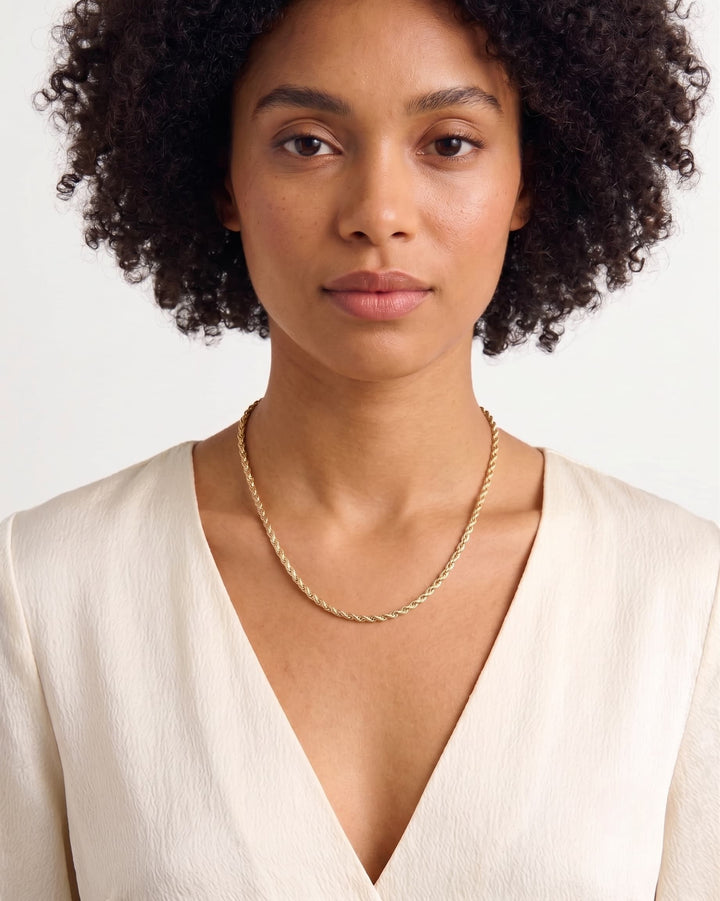 3mm Rope Chain Necklace model