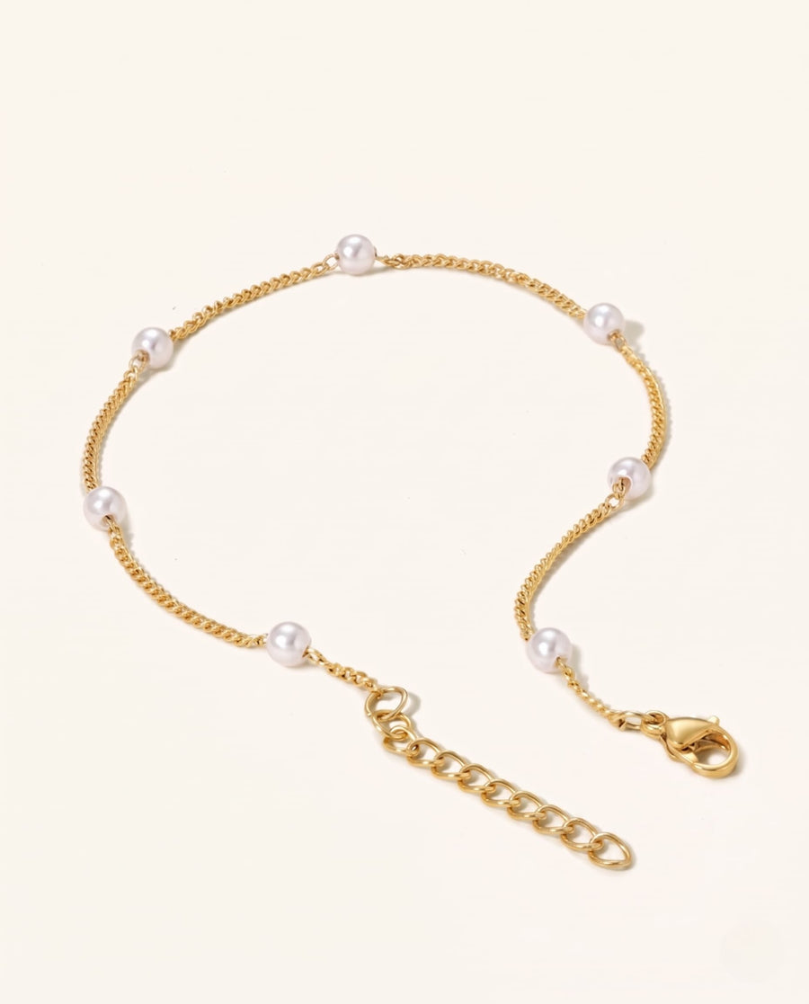 Satellite Pearl Chain Bracelet